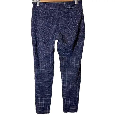 Betabrand Capri Yoga Dress Pants Size Small Blue Plaid W1437-CEC