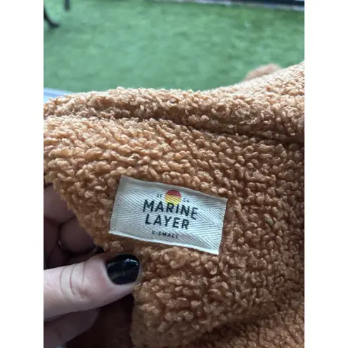 Marine layer Eden Sherpa Overshirt Women's XS Shacket Outerwear Winter