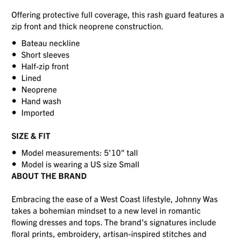 Johnny Was NWT Wave Surf One Piece Neoprene Orange Pink Floral Swim Suit $298