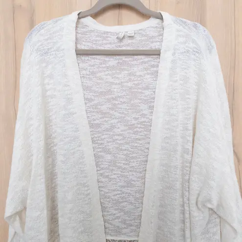 Est 1946 Womens Open Front Cardigan Sz 18/20W White Lace Boho Chic Cottage Cozy - Image 2