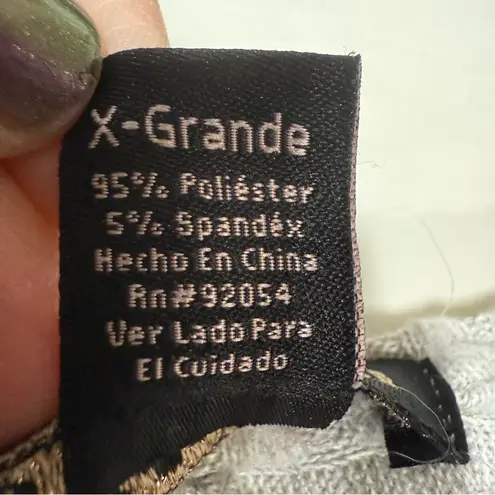 BYdesign Gray Women's Crew Neck Ribbed Long Sleeve Shirt Size XL