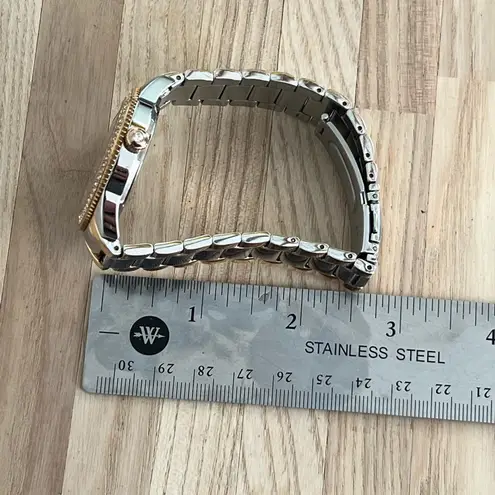 Bulova Ladies Watch Rose and Stainless Bracelet White Dial Day Date Dials