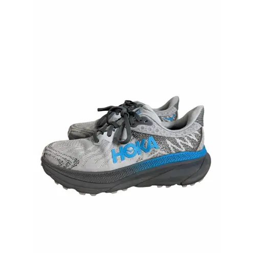 Hoka One One Challenger 7 Womens Size 6.5D Trail Running Stardust Shoes Gray