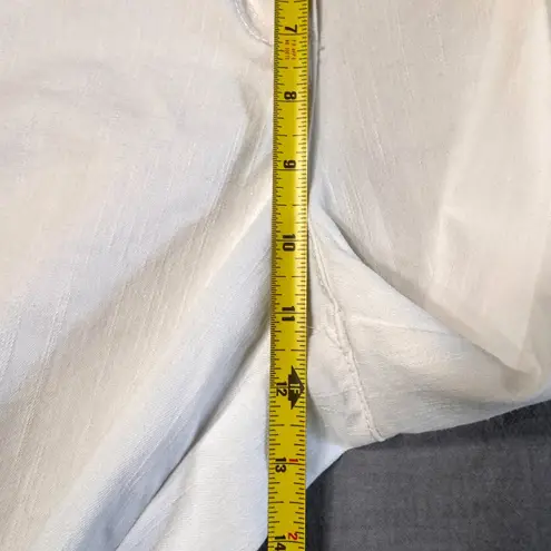 NWT Ruby Rd Classic Original Easy Fit Jeans Pants 14P Elastic White Linen Feel