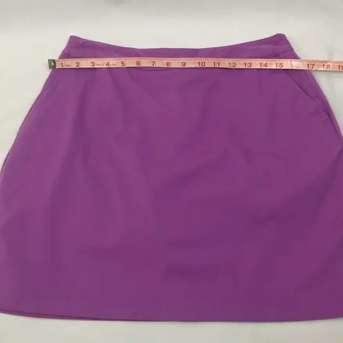 Adidas  Purple stretch athletic skirt with shorts underneath women’s size 6