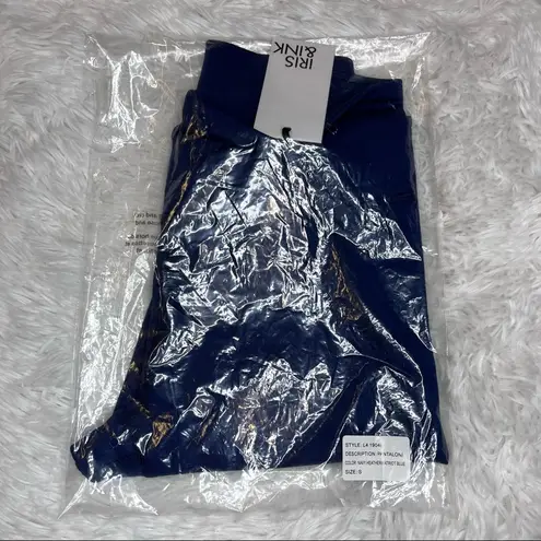IRIS & INK // REVOLVE High Rise Cropped Legging Small Pantaloni Navy Heather NWT Blue