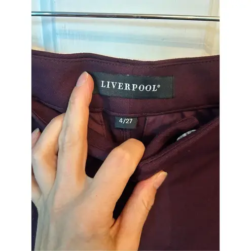 Liverpool Jeans Company Liverpool purple skinny stretchy dress pants, skinny pants work attire casual at