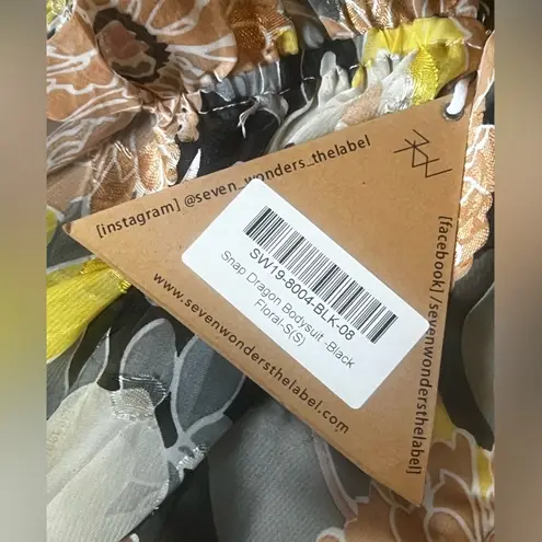 NWT Seven Wonders Floral Off Shoulder Body Suit