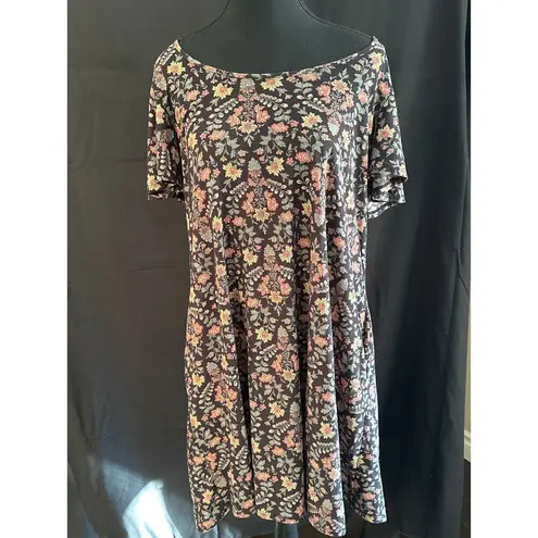 Nine Britton Black Floral Sundress w/POCKETS! Sz L