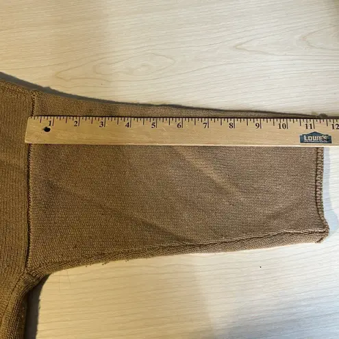 Nap Womens M Long Wool Duster Cardigan Loungewear Boho Festival Lagenlook Resort Brown Size M