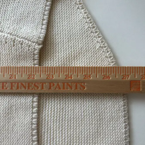 ATM Anthony Thomas Melillo Beige knitted 3/4 sleeve boat neck sweater shirt XS