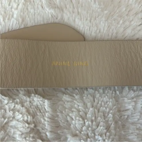 ANINE BING Belt in cream NWT