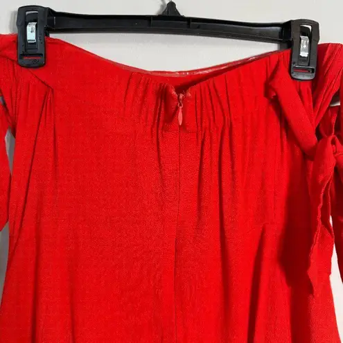 Capulet Giulia Off the Shoulder Mini Dress Womens Small Cherry Red Revolve Party