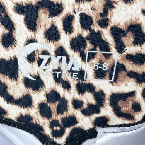 Zyia Active Leopard Print Brilliant Scrunchy What Hi-Rise 7/8 Leggings Size 6-8
