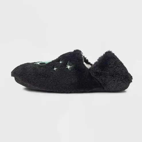 Alien nwt Glitter Embroidered Faux Fur Slipper Socks with Grippers M/L 8