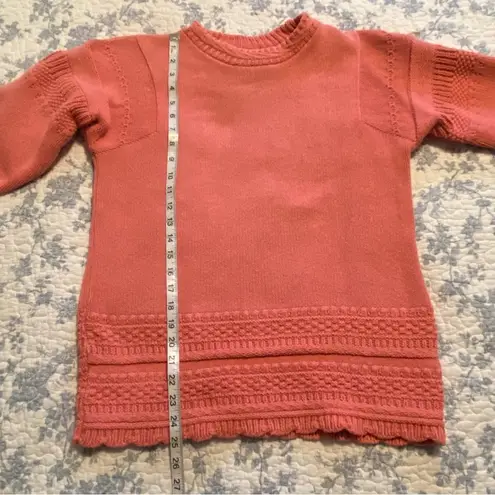 Hunt Club Vintage Pink 100% Cotton Made in USA Sweater Size Small Petite