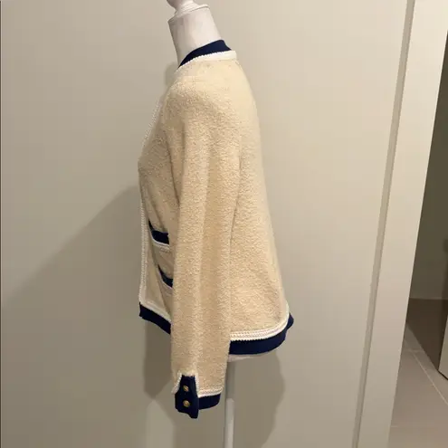 J.Crew  Textured Boucle Lady Jacket/Cardigan Sz M