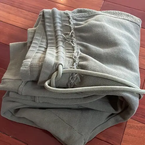 ATM Terry Paneled Olive Green Joggers Track Pants Sweatpants Y2K Athleisure