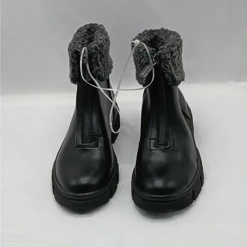 Blondo Plaka Waterproof Platform Hiking Boots Womens 6M Black Lug Sole Gorpcore