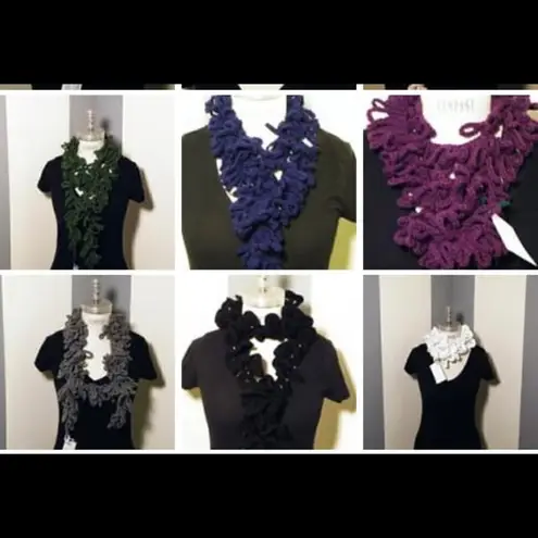 Brand new hand crocheted beautiful purple Boa scarf