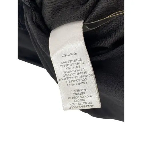 New Want and Need Womens Jumpsuit Medium Black Sleeveless Lace Lined Sheer