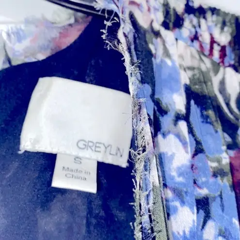 Greylin floral Chennai flirty silk dress size small