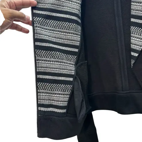 Lou & grey  Black Bomber Jacket with Patterned Interior