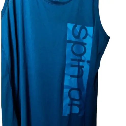 C9 Champion Champion C9 Blue Graphic Spin Open Back Athletic Sporty Sleeveless Tank Sz L