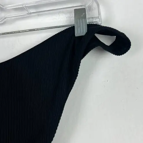 Aerie NWT  Cheekiest Ribbed Bikini Bottom Black Size XL NEW