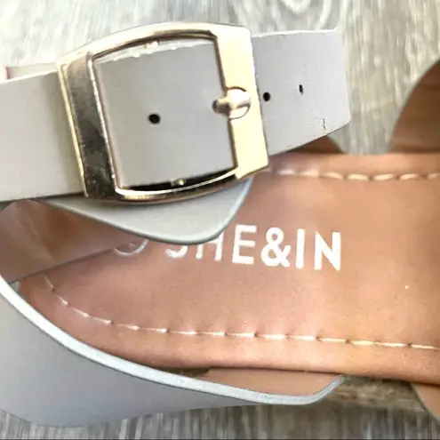 She&In ankle wrapped double strap espadrille Size 7.5