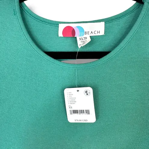 Free People  Beach NWT Aubre Mermaid Green Open Low Back Essential Maxi Dress