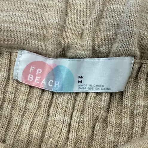 Free People  Beach Around The Clock Ribbed Knit  Joggers Pants Sz M