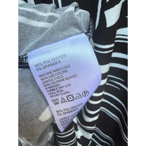 Tommy Bahama  Black White Abstract Print Sleeveless Maxi Dress XL