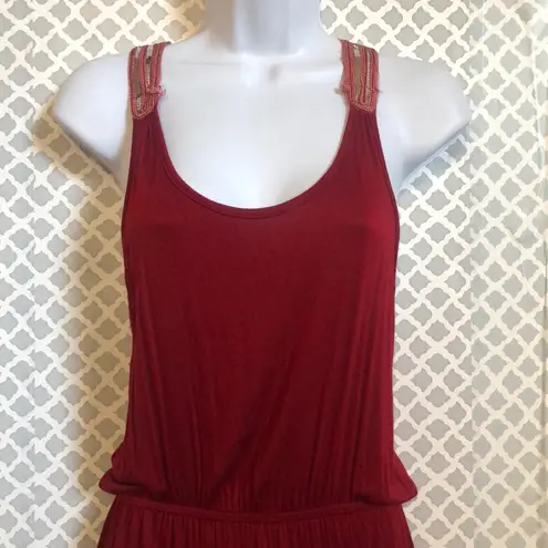 Orchard‎ Rust Sequin tank top dress Red Size undefined