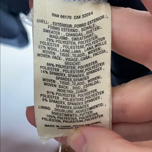 Sleeping on Snow fair isle paneled Sherpa jacket Size S Black