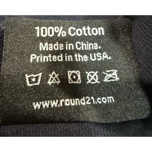 NWT WNBA X ROUND21 Indiana Fever Victory Thick Navy Tee Shirt Basketball Uni Med Blue