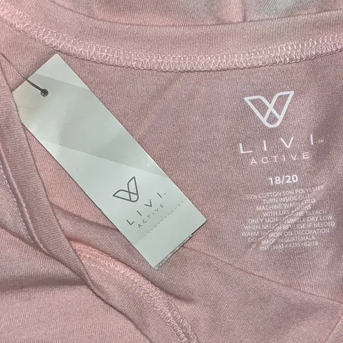 Livi Active NWT Size 18/20 Future is Female Cold Shoulder Knit Top Tee Shirt