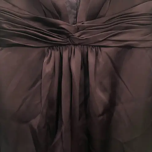 Mac Duggal Ieena for Plum Purple Satin V-neck Jumpsuit Size 2 US $358