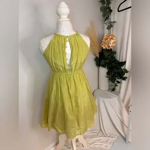  Anthropologie Esley Fairy Lime Green Dress Sz S NWOT