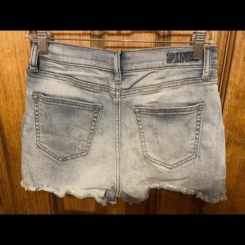 PINK - Victoria's Secret PINK Victoria Secret Distressed Denim Shorts 6‎