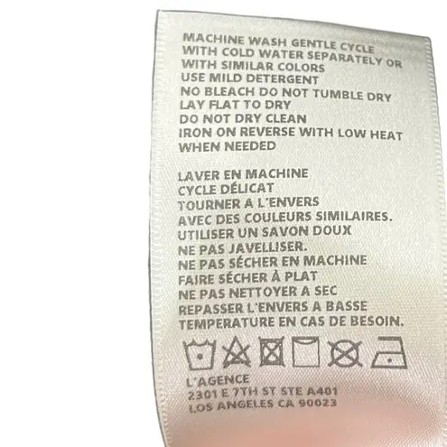 Tops Lagence Josilyn Lace Up Sweatshirt Black Top Women’s Size XS