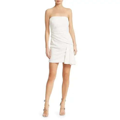 NEW NWT Cinq à Sept Ella White Strapless Mini Dress Size 4