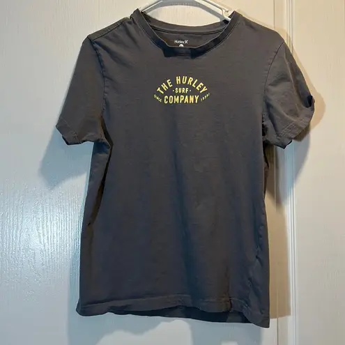 Hurley The  Surf Company Gray Logo Shirt Size Small EUC #6345