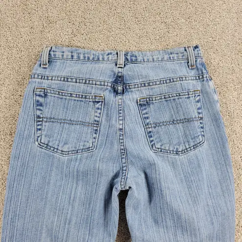 Faded Glory Womens Jeans 4 Blue Light Wash Wide Leg Cotton High Rise Denim Y2K