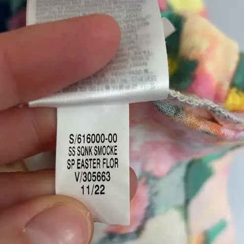 Gap  Puff Sleeve Linen-Blend Floral Mini Dress in Spring Easter Floral - Size M