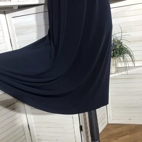 Boston Proper Navy Blue Halter A Line Dress Size 6