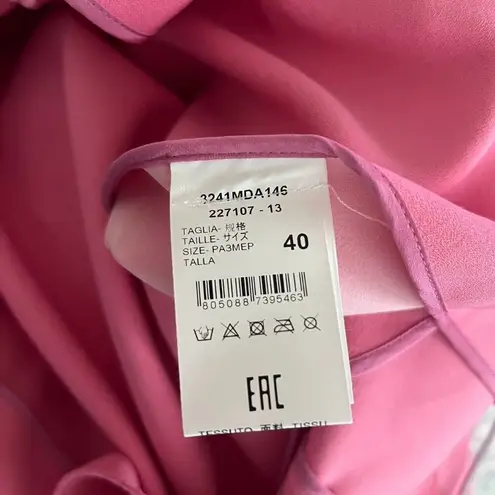 $605 NWT MSGM HALF LINED DOUBLE BREASTED BLAZER WITH RUFFLED Size 40 Pink Coat