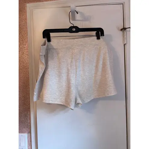 Stars Above Cozy Womens Heather Gray Drawstring Lounge Shorts By Size XXL Soft C