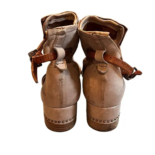 A.S.98 Morgan Sandal, Beige Leather, Sz EU38