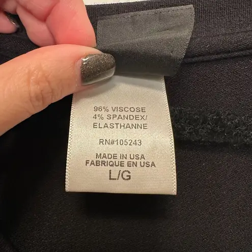 Bobeau  Black Batwing Top Size Large